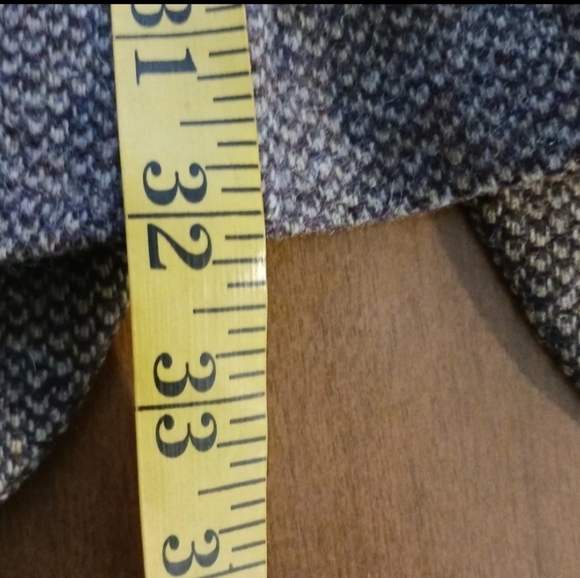 Hart Schaffner Marx Tweed Blazer Sport Coat Jacket Mens 46R Brown Virgin Wool - Picture 12 of 12